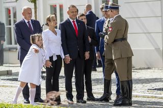 Dzień inauguracji należał do Kasi Nawrockiej. Fotoreporterzy ją uwielbiają 