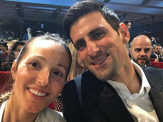 Novak Djoković i jego żona Jelena