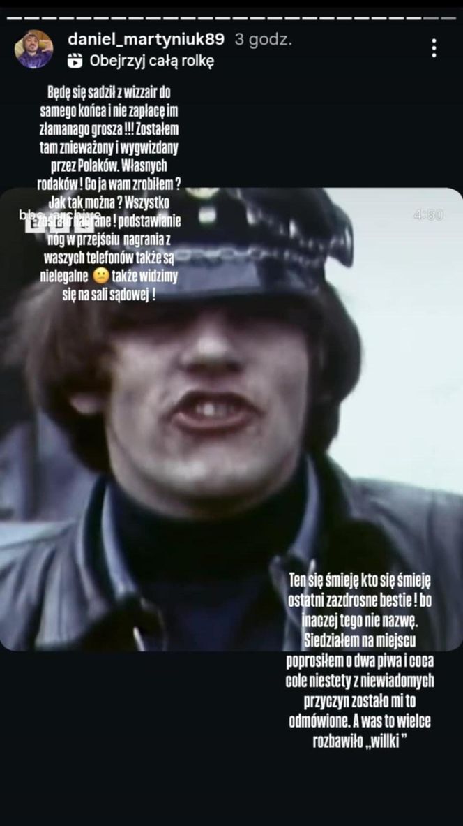 Daniel Martyniuk idzie na noże z Wizz Airem