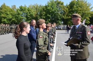 Blisko 120 nowych żołnierzy 4 Warmińsko-Mazurskiej Brygady Obrony Terytorialnej złożyło przysięgę