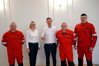 Ratownicy z Kołobrzegu otrzymali gratulacje za uratowanie szczeniaka Rysia