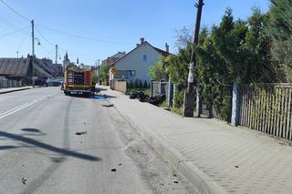 Wypadek w Czudcu. Motocyklista stracił nogę