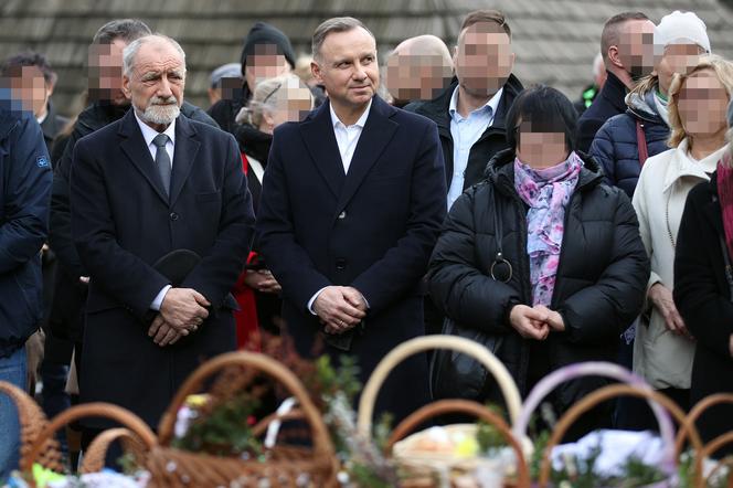 Andrzej Duda z ojcem przynieśli święconki