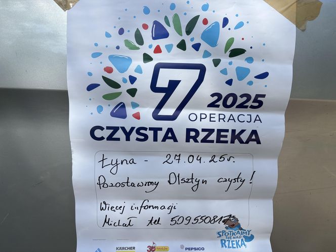 1,5 tony odpadów wyciągniętych z Łyny. Kolejny sukces akcji „Czysta Łyna”