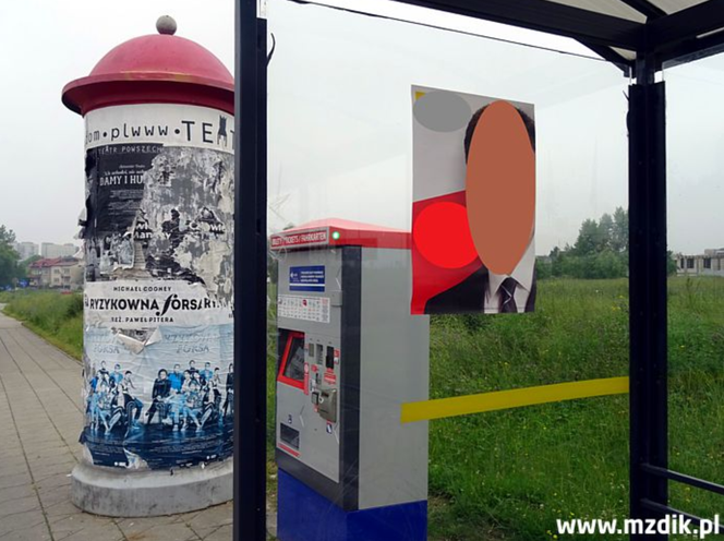 MZDiK: Nie wolno wieszać plakatów na wiatach oraz na słupach oświetleniowych!  