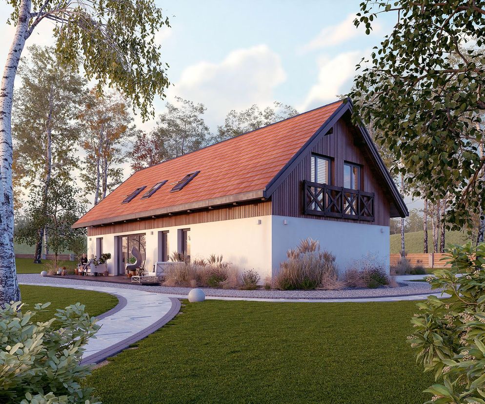 Projekt domu Tytus nawiązujący do zagrody sudeckiej. O nowoczesnych stodołach przeczytasz na Muratordom.