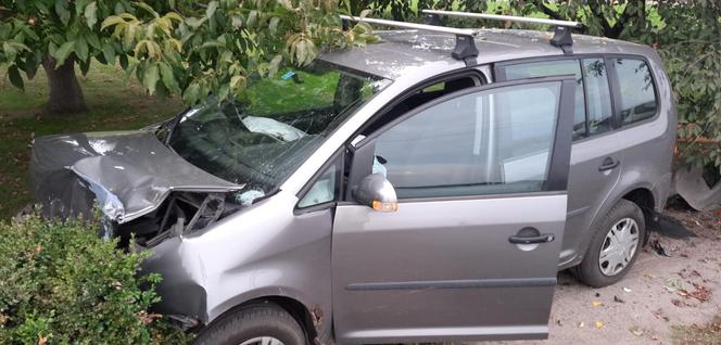 Pijany kierowca spowodował kolizję. Auto ofiary wylądowało na żywopłocie