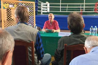 Spotkanie z byłym bokserem, Henrykiem Szymkowiakiem w Grudziądzu