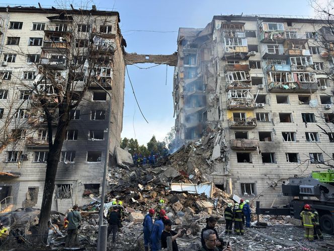 Skutki rosyjskiego ataku na Kijów