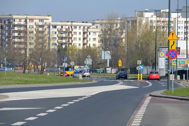 Ulica Pileckiego na Ursynowie 