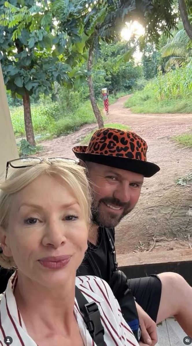 Ewa Gawryluk z mężem Piotrem Domanieckim