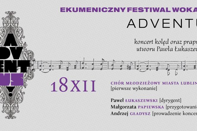 Ekumeniczny Festiwal Wokalny ADVENTUS - plakat