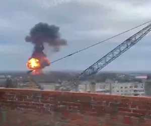 Kijów znowu zaatakowany! Pożary i odgłosy silnych eksplozji. Alarm w całej Ukrainie