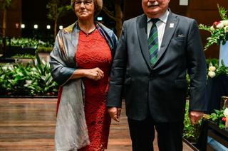 Lech Wałęsa z żoną Danutą Wałęsą