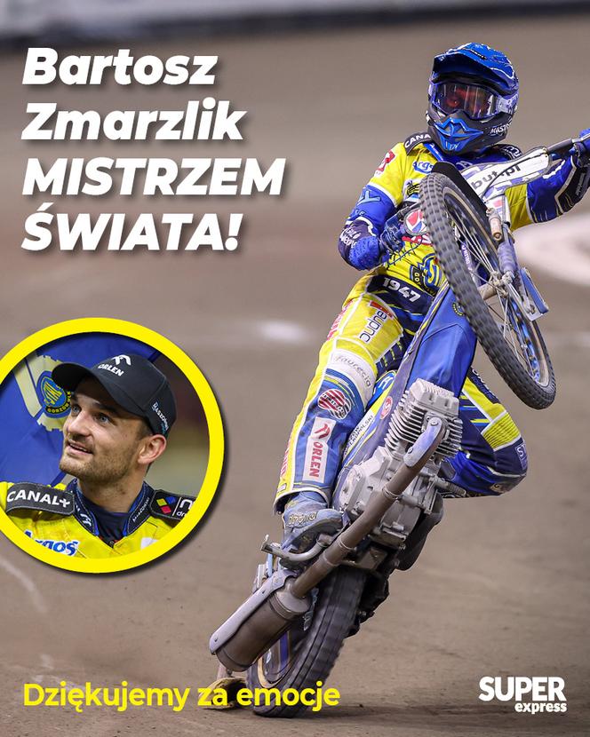 Bartosz Zmarzlik po raz trzeci Mistrzem Świata