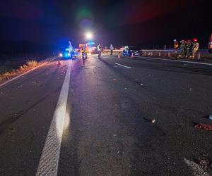Nocny wypadek na A4. 5 osób poszkodowanych