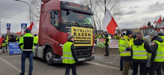 Protest rolników w Medyce 20.02.2024