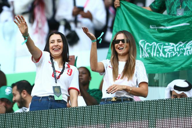Anna Lewandowska na meczu Polska - Arabia Saudyjska