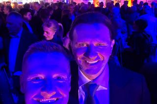 Rafał Mroczek na gali Ekstraklasy