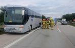 Pożar autokaru przewożącego dzieci na A4! Dramatyczne sceny pod Wrocławiem