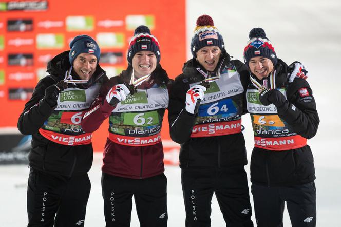 Piotr Żyła, Andrzej Stękała, Dawid Kubacki, Kamil Stoch