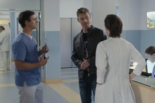 Na dobre i na złe odc. 854. Blanka (Pola Gonciarz), Krzysztof Radwan (Mateusz Damięcki), Mario Milewicz (Marcin Korcz)