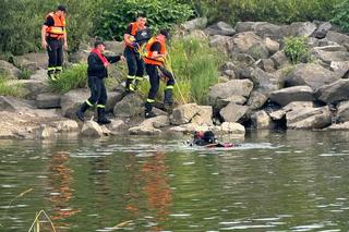 Młody mężczyzna utonął w Dunajcu pod Tarnowem. Nurkowie wydobyli ciało