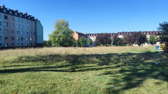 Bełchatów. Binków. Budynek handlowy zamiast zielonego skweru