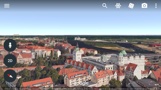 Trójwymiarowy Szczecin w Google Earth