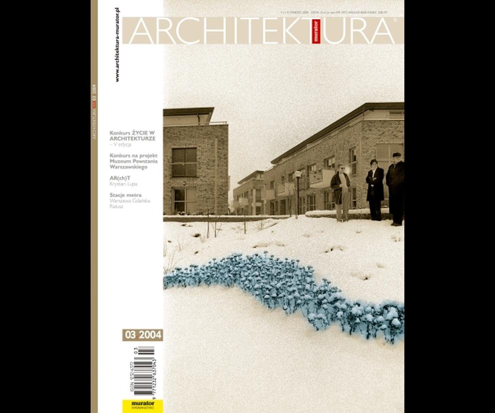 Okładka Miesięcznik Architektura 03/2004