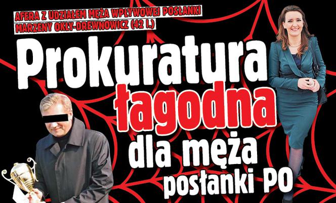 Prokuratura łagodna dla męża posłanki PO