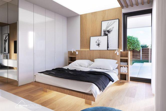 Drewniana podłoga w sypialni