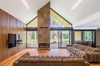 Bryła i wnętrza leśnego domu