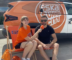Wakacyjny patrol Eska Summer City na olsztyńskiej Plaży Miejskiej