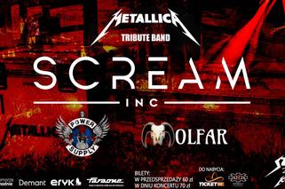 Scream Inc. w Szczecinie 2022 - bilety, data i miejsce koncertu cover bandu Metalliki