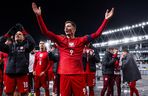 Polska - Litwa: Świętowanie wygranej