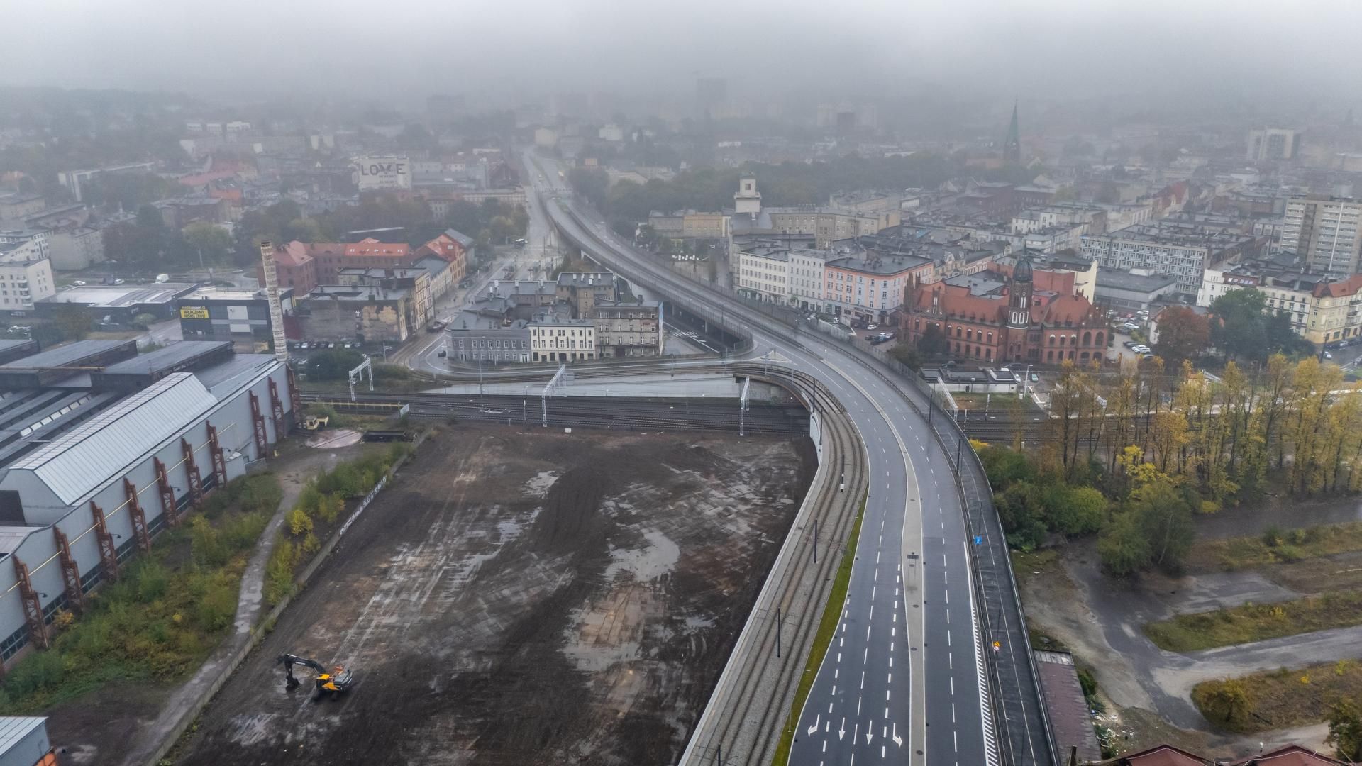 Estakada w Chorzowie i teren po Hucie Kościuszko