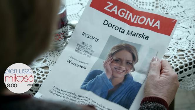 Pierwsza miłość odc. 3630. Zaginiona Dorota (Magdalena Wróbel)