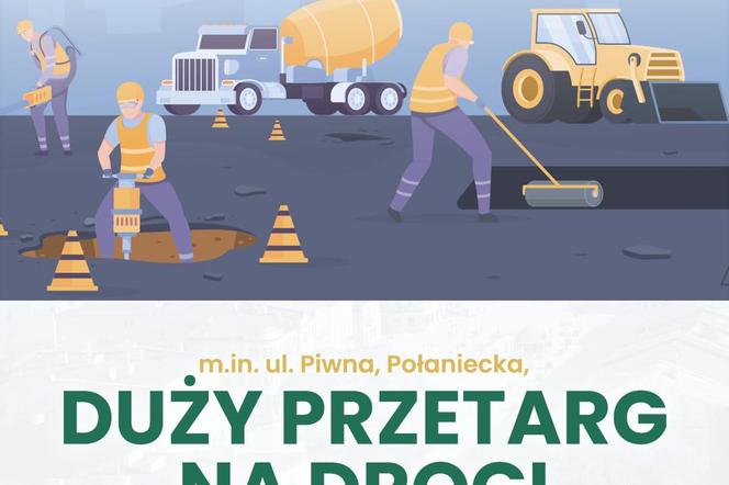 Modernizacja infrastruktury drogowej w Chełmie - plakat 
