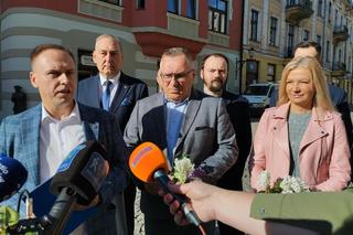 Konferencja Henryka Łabędzia, kandydata Prawa i Sprawiedliwości na prezydenta Tarnowa