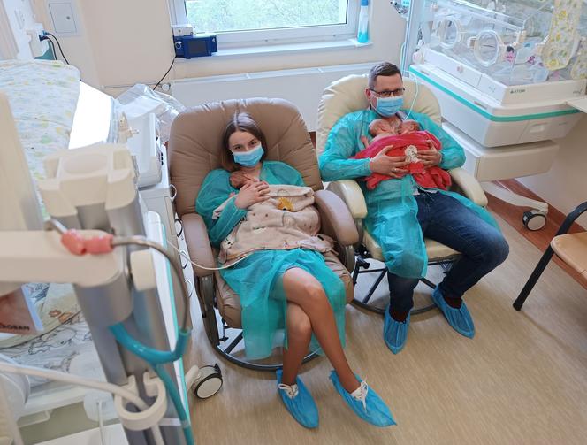 Oliwia, Zuzanna i Mikołaj - trojaczki urodzone w Lublinie