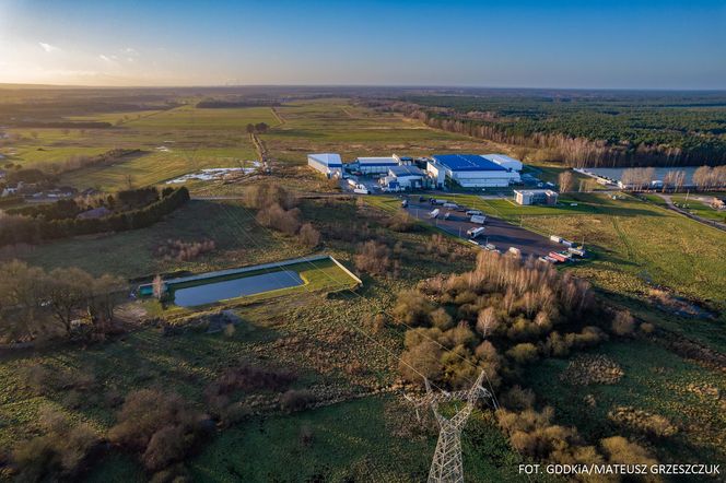 Okolica węzła Goleniów Północ na skrzyżowaniu S3 i S6