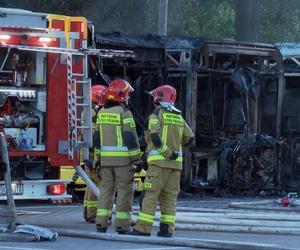 Pożar w Bytomiu. Spłonęły autobusy w zajezdni