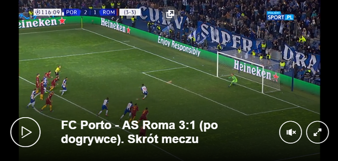 Skrót meczu FC Porto - AS Roma