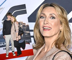 Anna Kalczyńska na premierze z 15-letnim synem. Ależ on wyrósł! Podobny do mamy?