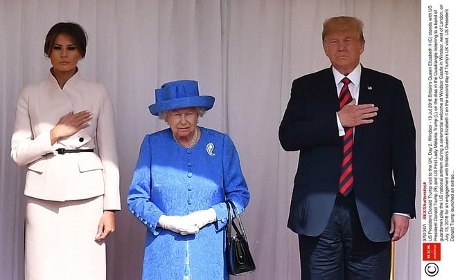 Melania i Donald Trump w Wielkiej Brytanii