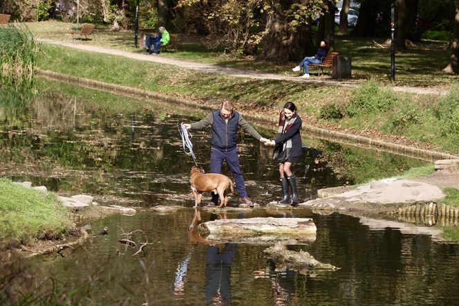 Jacek Ozdoba odpoczywa z żoną po ślubie