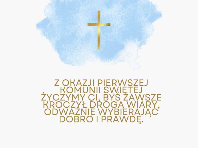 e-kartki z okazji Pierwszej Komunii Świętej