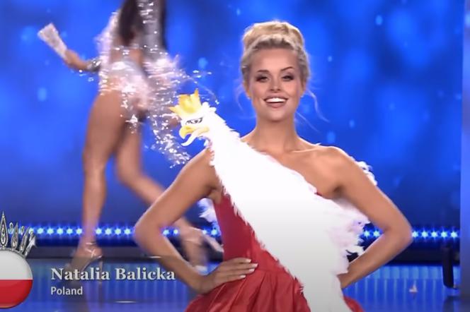 Natalia Balicka - Miss Supernational 2021 - sukienka z orłem