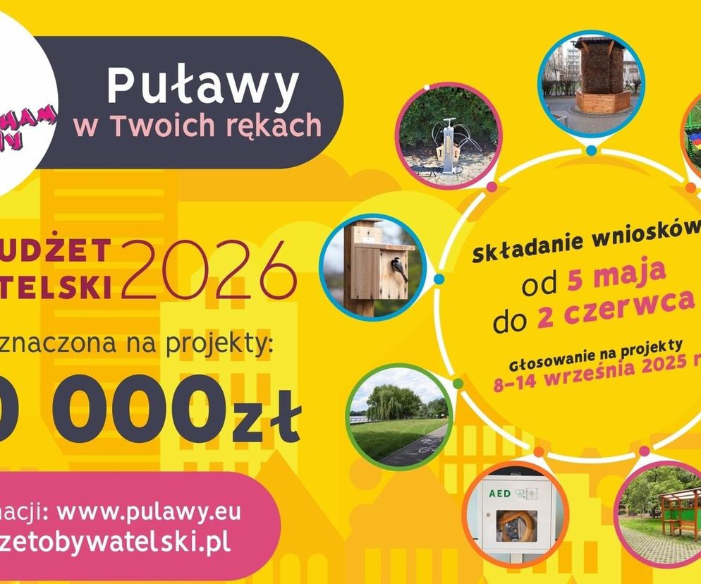 Puławy - Budżet Obywatelski 2026 - plakat 